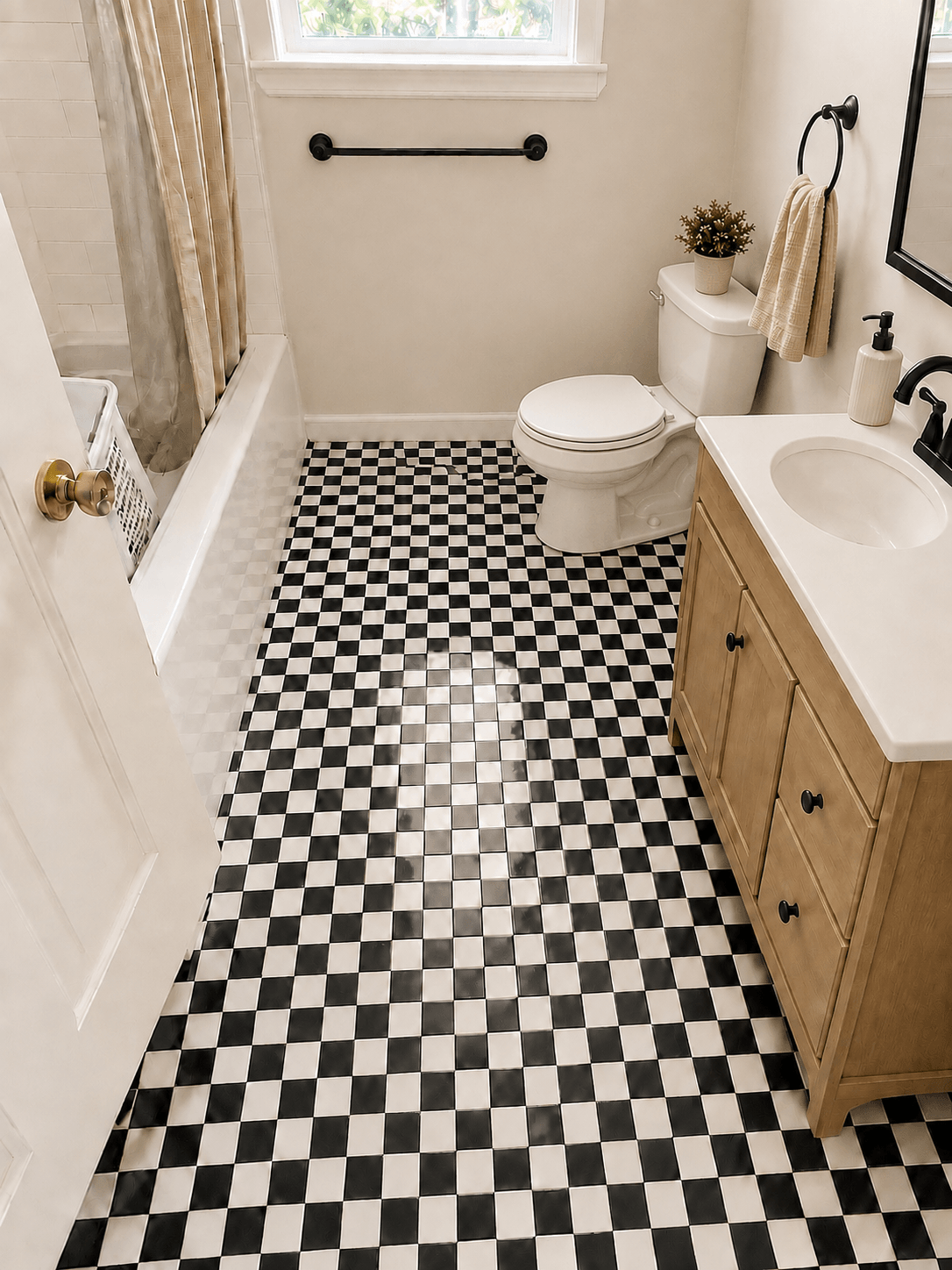 Completed bathroom remodeling project 1 by Premier Construction Group Atlanta