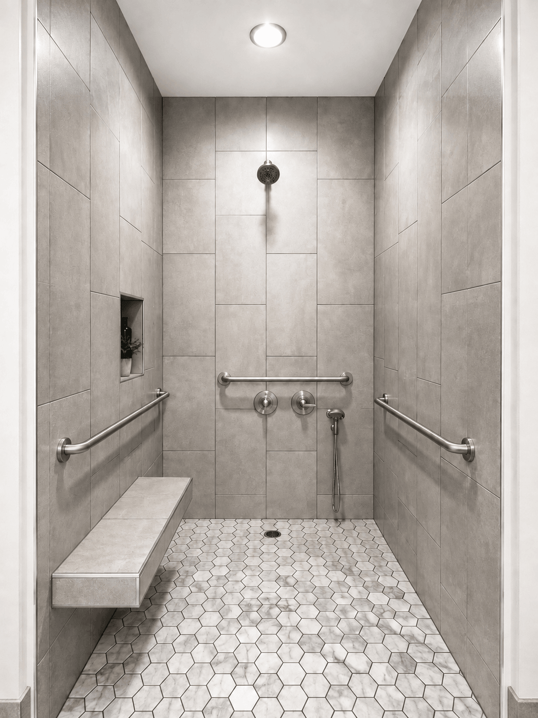 Completed bathroom remodeling project 2 by Premier Construction Group Atlanta