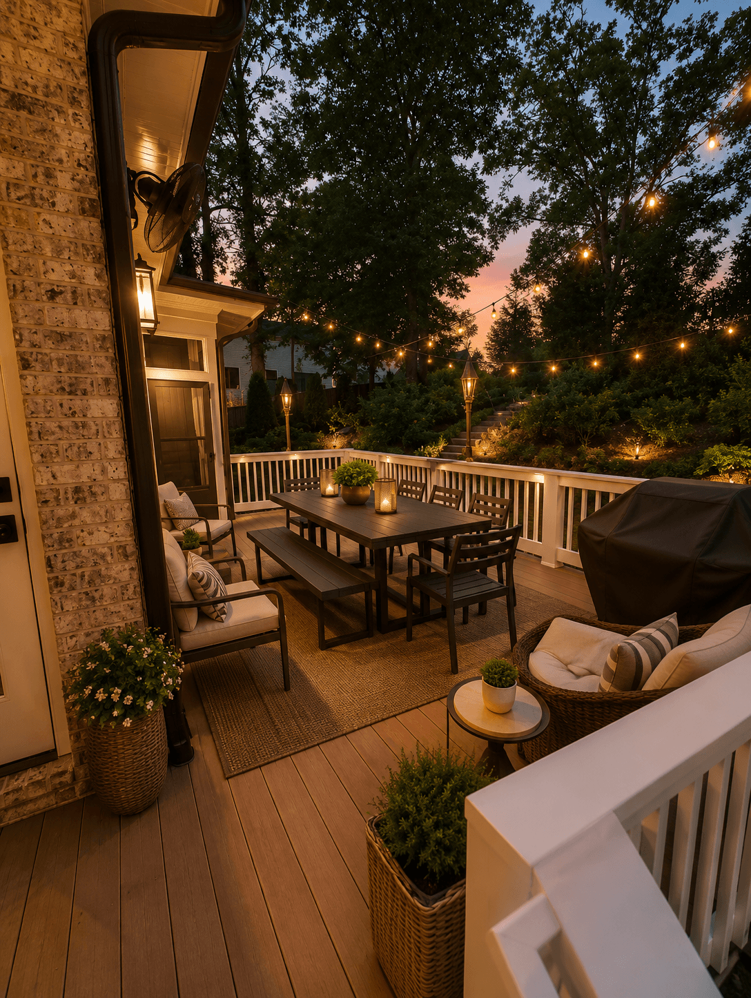 Completed deck and outdoor living project 3 by Premier Construction Group Atlanta